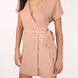 Tobi Winona Wrap Dolman Skater Dress
